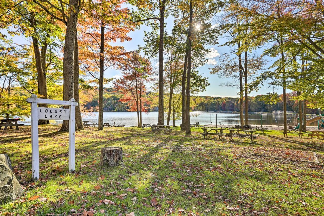 Poconos Vacation Home Walk To Locust Lake! Pocono Lake Εξωτερικό φωτογραφία